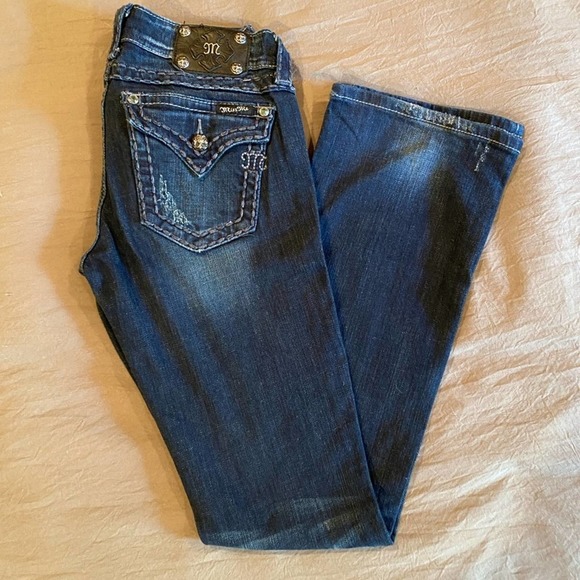 Miss Me Embellished Low Rise Denim Bootcut Jean - Picture 4 of 10
